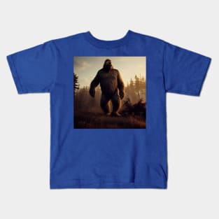 Sasquatch in Nature Kids T-Shirt